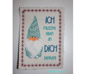 Postkarte - Winterzauber Wichtel ".. an Dich gedacht"